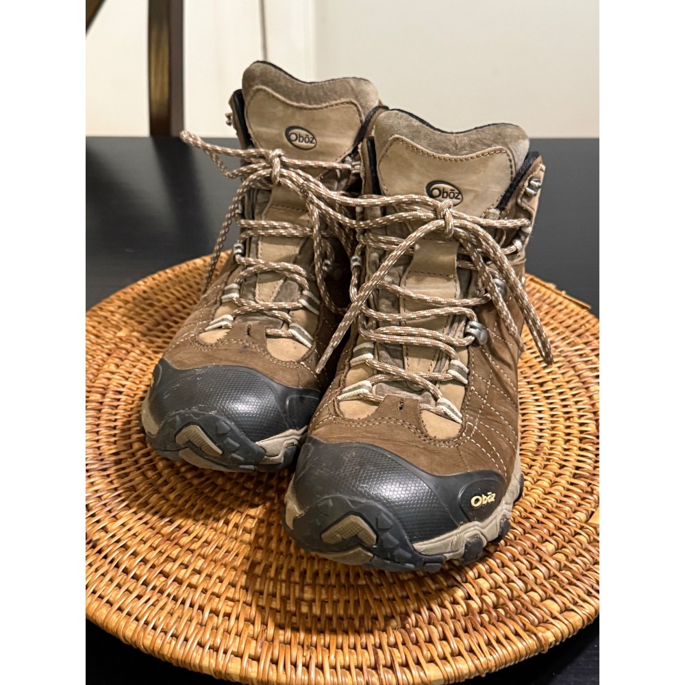 Oboz Bridger Mid B-DRY Waterproof Hiking Boots Brown Womens 10